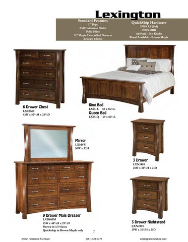 Amish Heirlooms Furniture Schrock's 家具目录 第 7 页