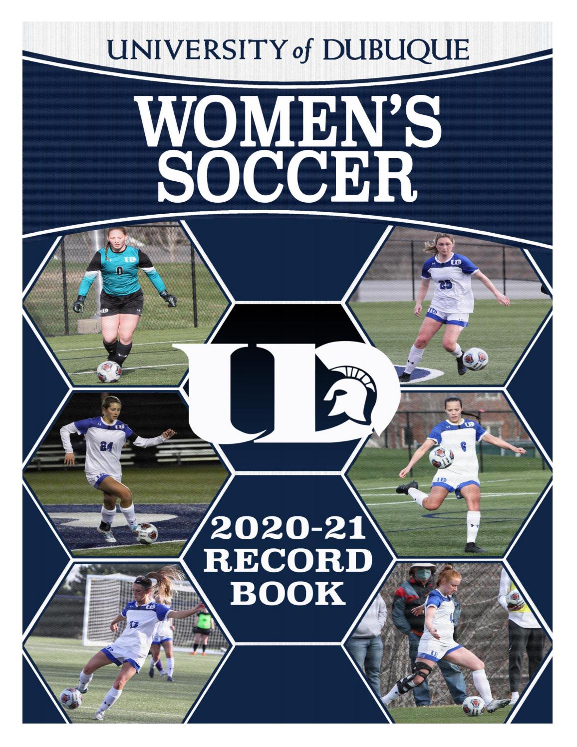 202021 University of Dubuque Women's Soccer Record Book by