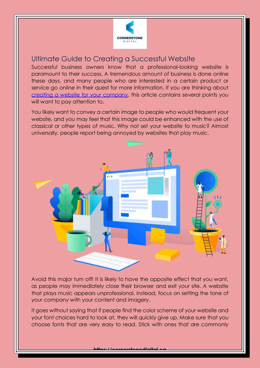 Ultimate Guide to Creating a Successful Website by Cornerstone Digital ...