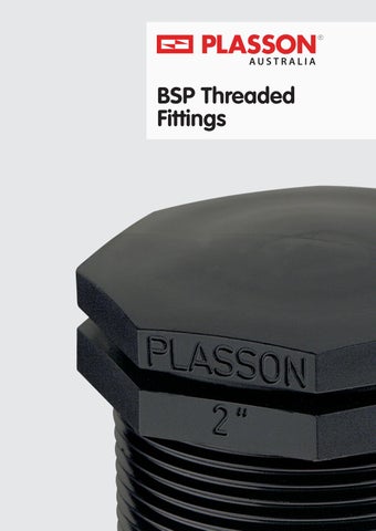 Cover of "PLASSON Threaded BSP Fitting catalogue"