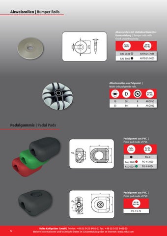 Rolko Kohlgrüber GmbH Reha-Gesamtkatalog: 9. Bettenzubehör / Rehab 总目录 : 9. Care 床 配件 第 12 页