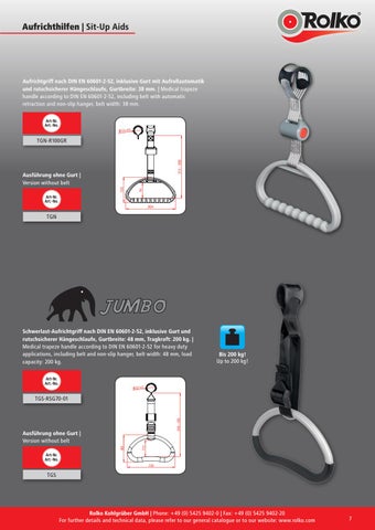 Rolko Kohlgrüber GmbH Reha-Gesamtkatalog: 9. Bettenzubehör / Rehab 总目录 : 9. Care 床 配件 第 7 页