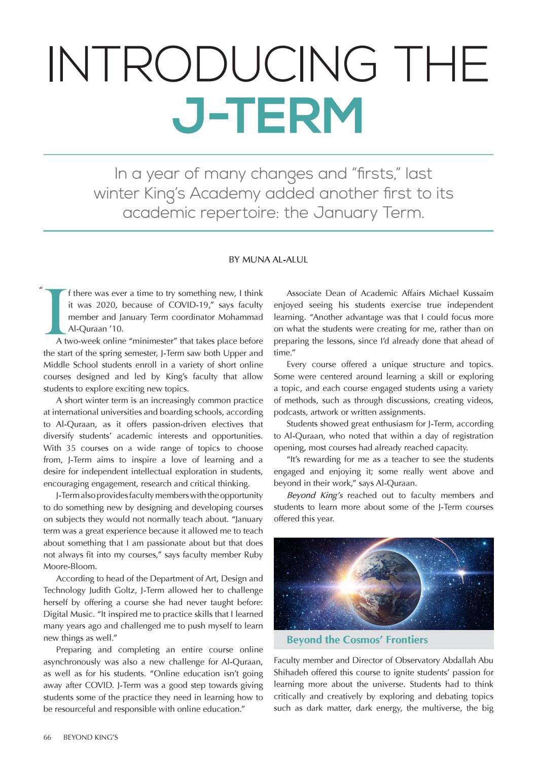 Introducing the JTerm by King's Academy Issuu