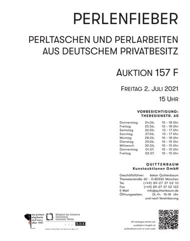 Quittenbaum Kunstauktionen GmbH 灯饰目录 · 157F | Perlenfieber | Quittenbaum Kunstauktionen München 第 3 页
