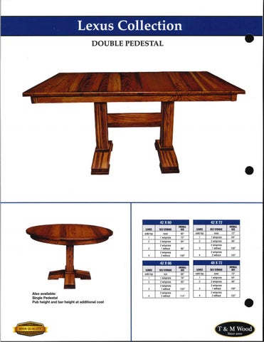 E & G Amish Furniture 家具目录 · T&M 实木 2021 QUICKSHIP - E&G Amish 家具 . 第 11 页
