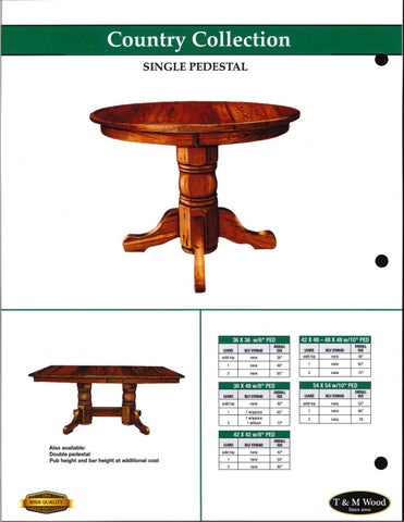 E & G Amish Furniture 家具目录 · T&M 实木 2021 QUICKSHIP - E&G Amish 家具 . 第 18 页