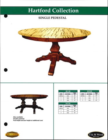 E & G Amish Furniture 家具目录 · T&M 实木 2021 QUICKSHIP - E&G Amish 家具 . 第 21 页