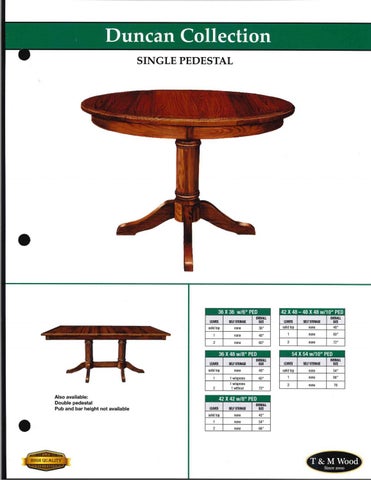 E & G Amish Furniture 家具目录 · T&M 实木 2021 QUICKSHIP - E&G Amish 家具 . 第 23 页