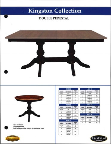 E & G Amish Furniture 家具目录 · T&M 实木 2021 QUICKSHIP - E&G Amish 家具 . 第 6 页