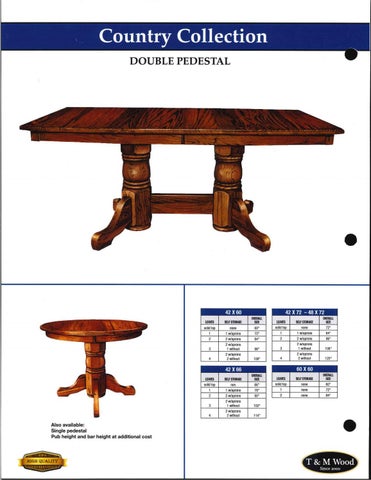 E & G Amish Furniture 家具目录 · T&M 实木 2021 QUICKSHIP - E&G Amish 家具 . 第 7 页