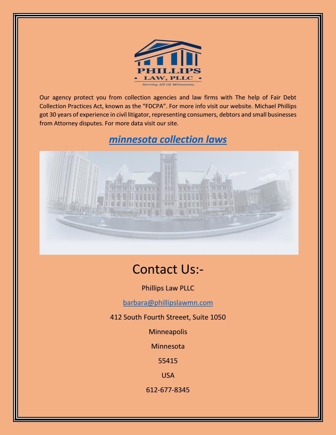 minnesota collection laws by Phillips Law PLLC Issuu