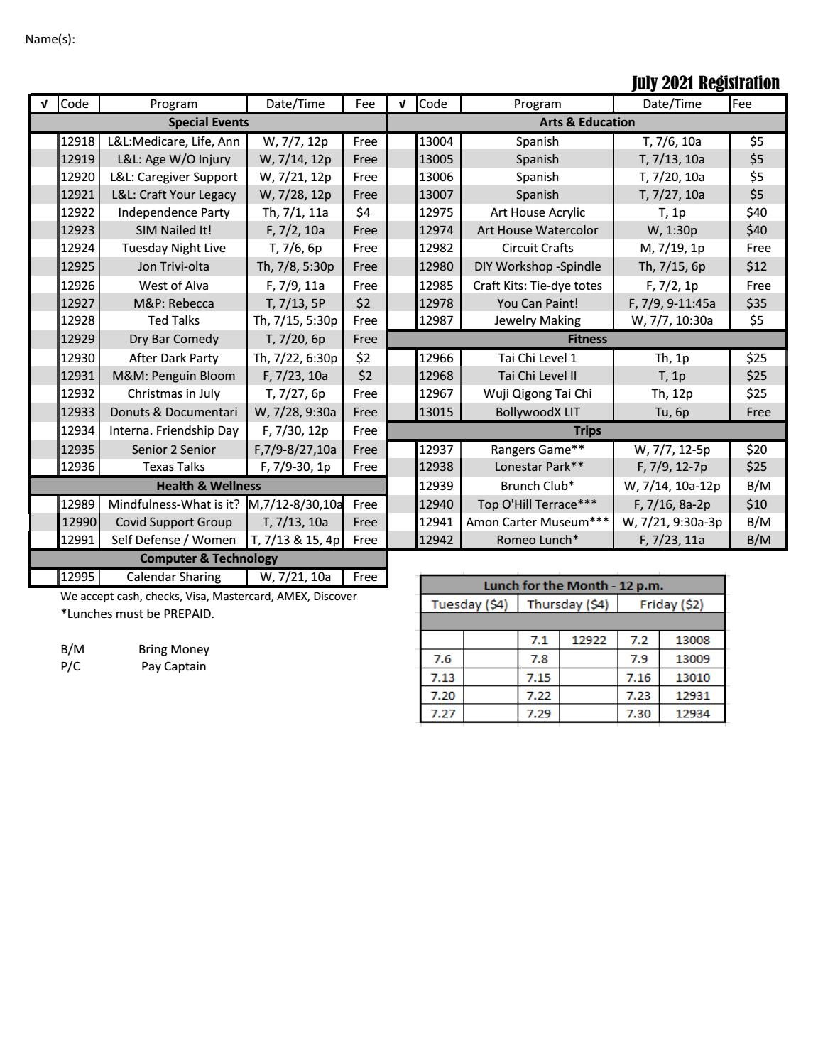 July 21 Registration by Town of Flower Mound Issuu