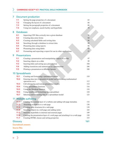 Cambridge IGCSE ICT Practical Skills Workbook Sample by Cambridge ...