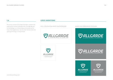 ALLGARDE Brand 指南 第 7 页