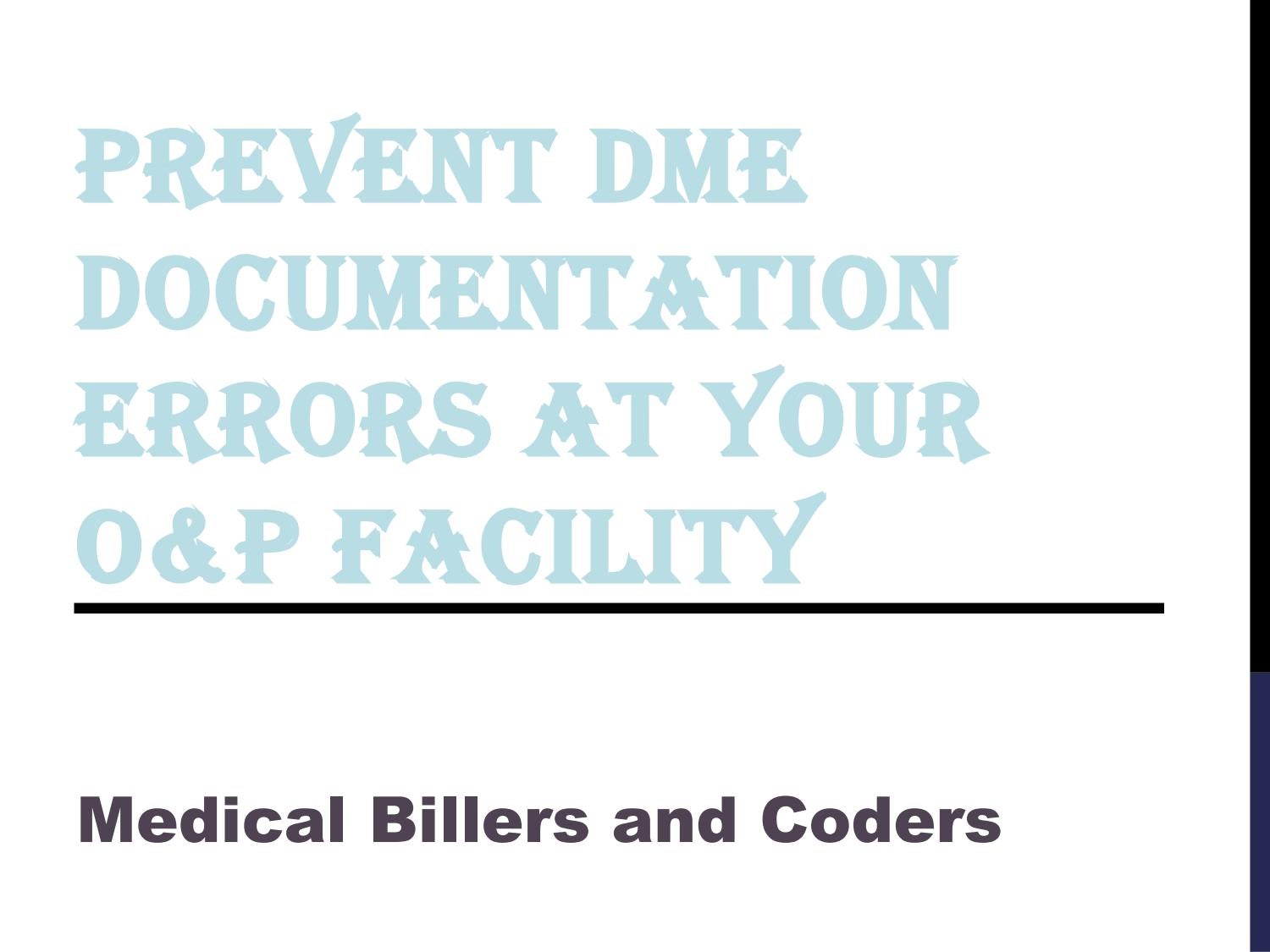 Durable Medical Equipment (DME) Modifiers by ALICE CARLOS Issuu