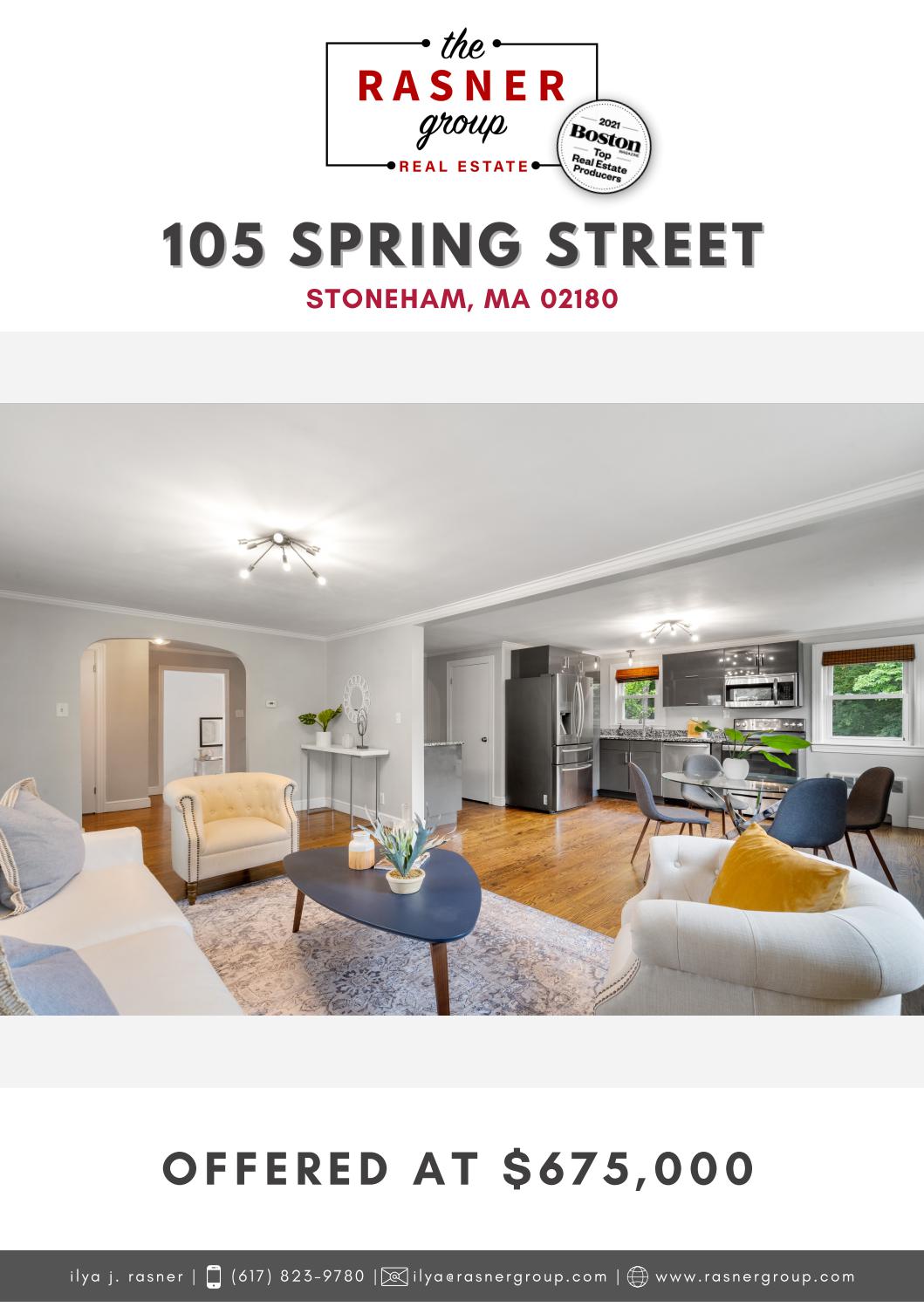 105 Spring Street, Stoneham, MA 02180 by Rasner Group Issuu