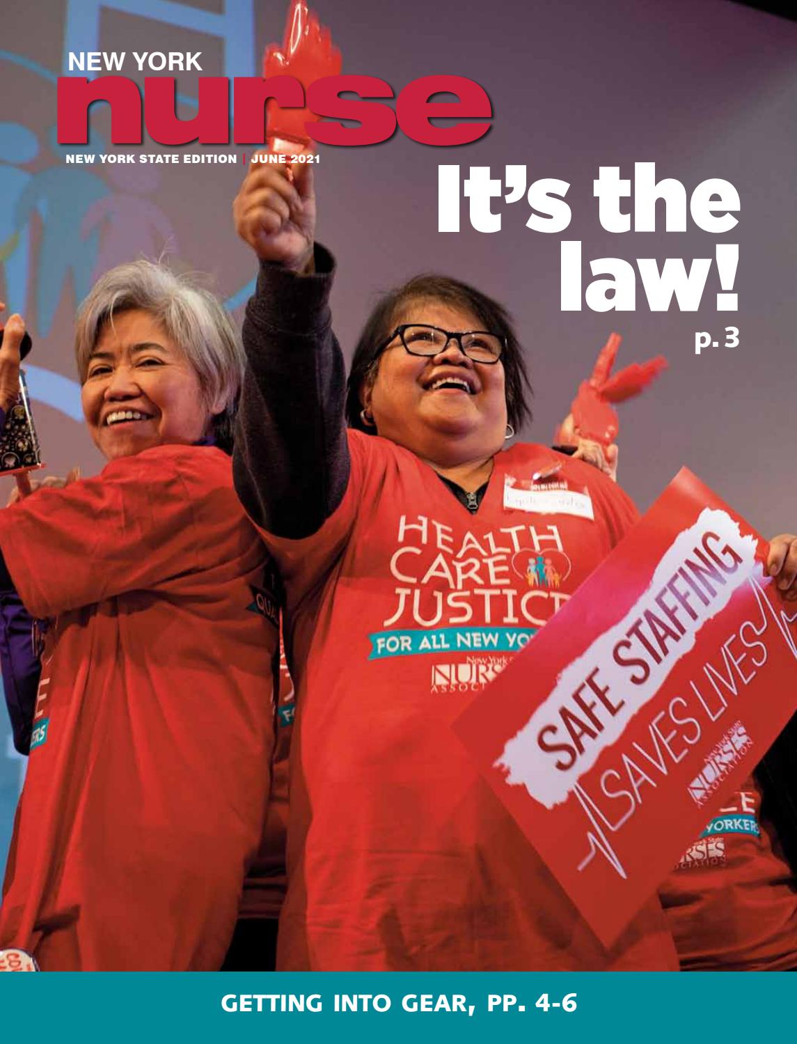 NY Nurse: June 2021 by New York State Nurses Association - Issuu