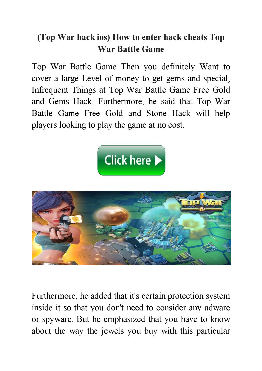 (Top War hack ios) How to enter hack cheats Top War Battle Game by Top