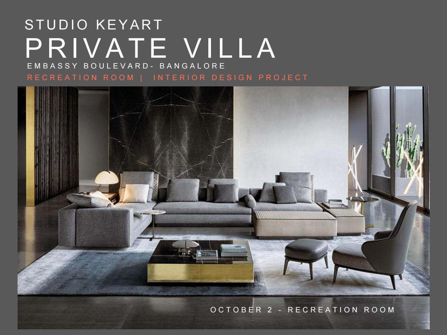 INDIA LUXURY VILLA RECREATION ROOM by StudioKeyart Issuu