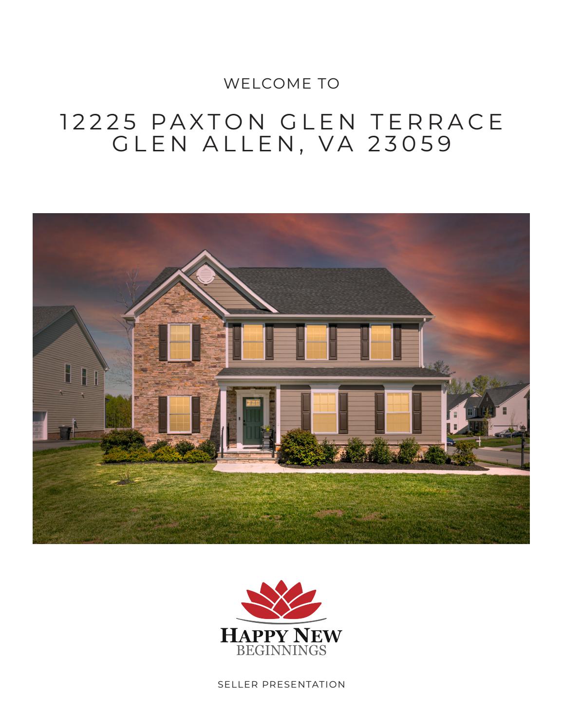 12225 Paxton Glen Terrace Seller Presentation by RE/MAX Commonwealth Issuu
