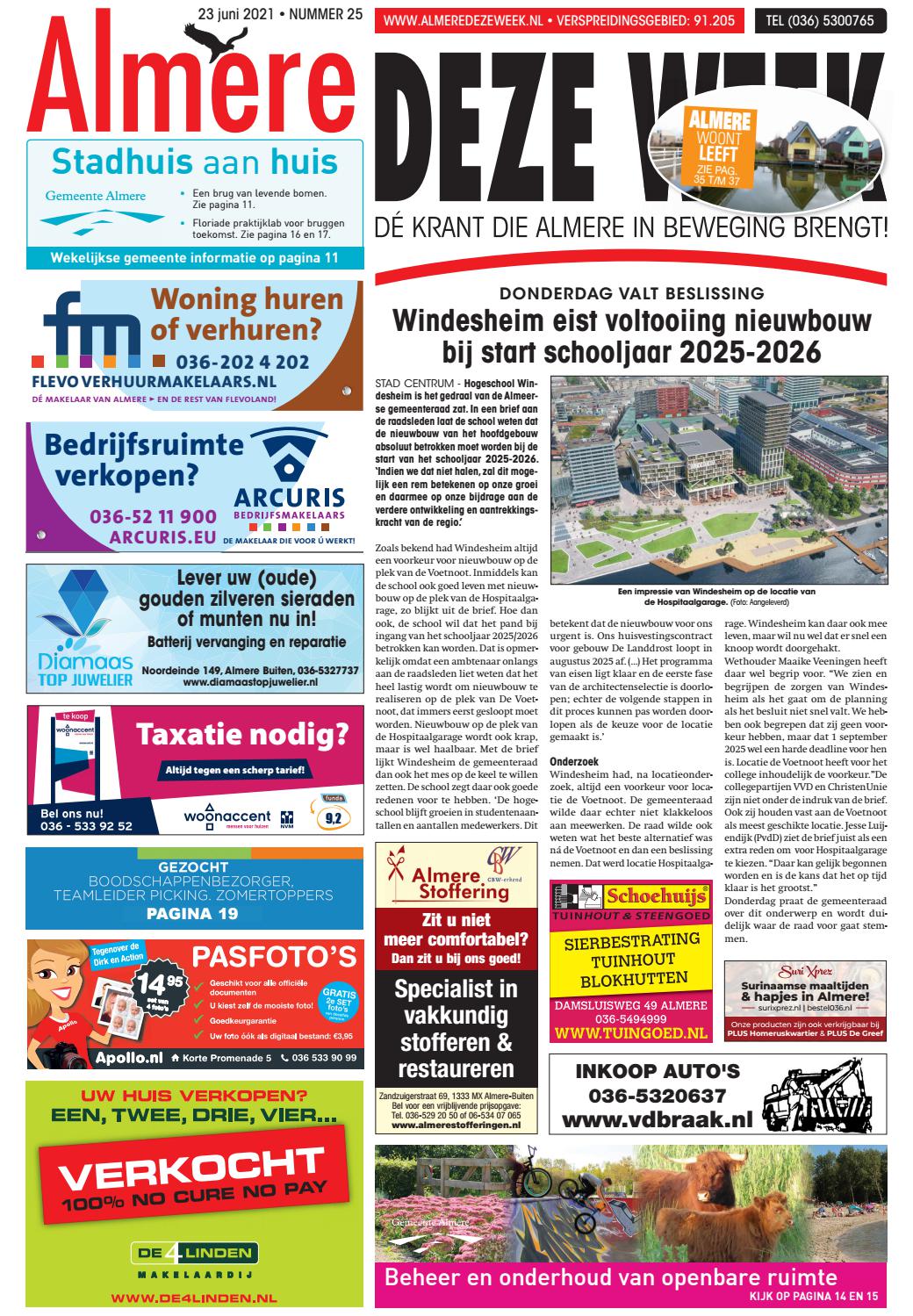 Almere DEZE WEEK Week 25 2021 by Almere DEZE WEEK