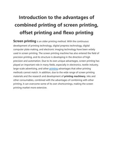 Benefits of Screen Printing on Custom Sports Jerseys, Offset printing  technology