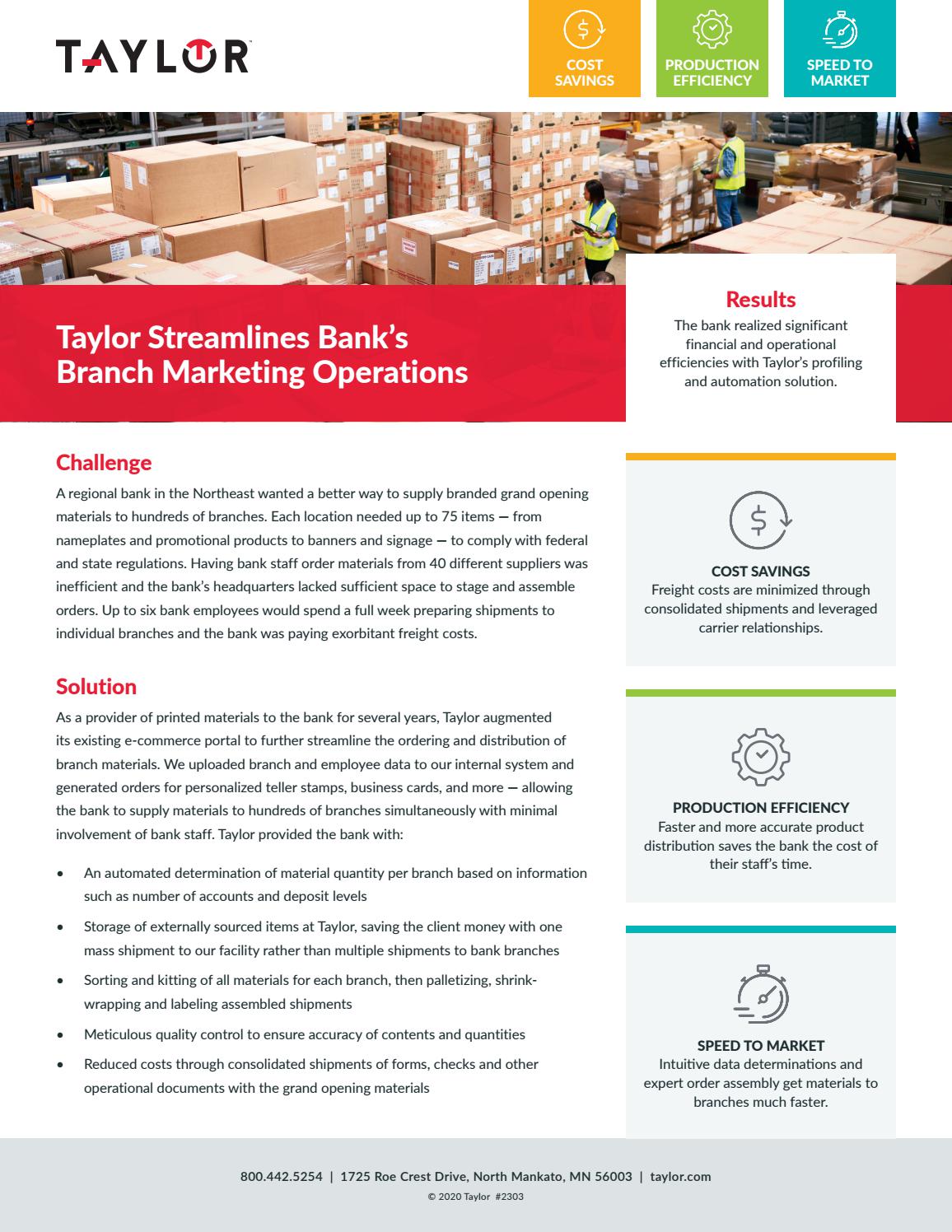 Bank in a Box Case Study by Taylor Issuu