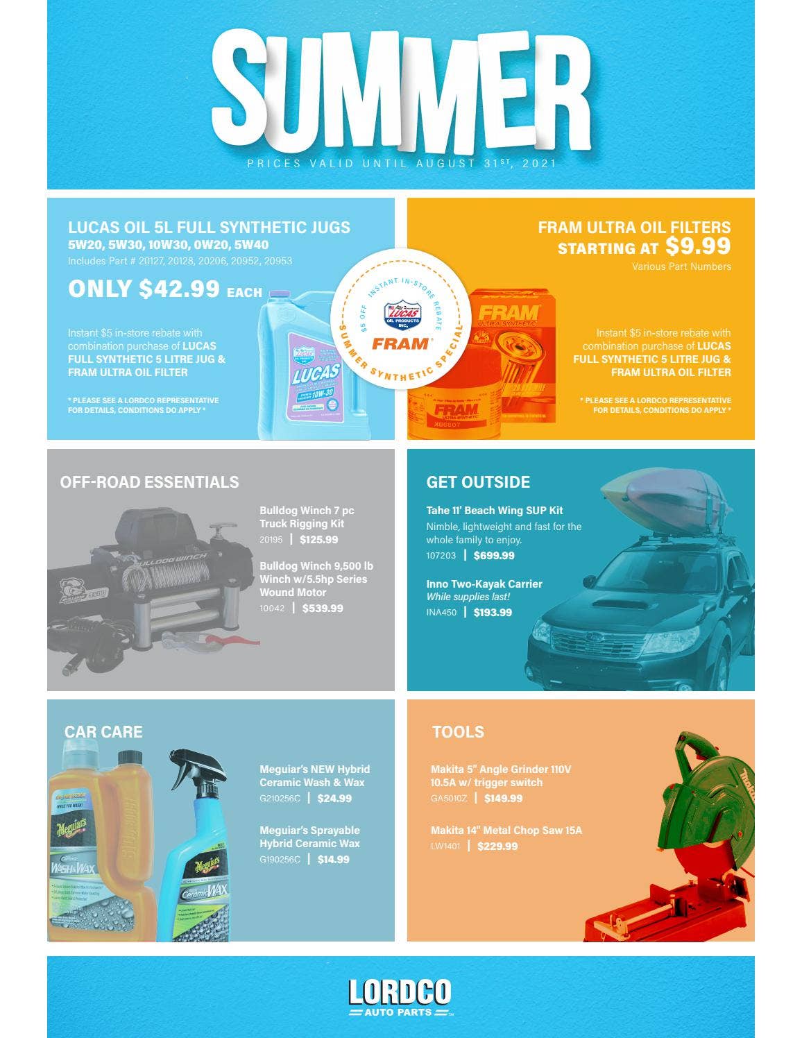 Lordco Auto Parts Summer Flyer 2021 by lordcoautoparts Issuu