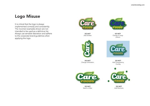 CareFood Brand 指南 第 10 页