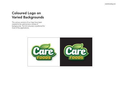 CareFood Brand 指南 第 7 页