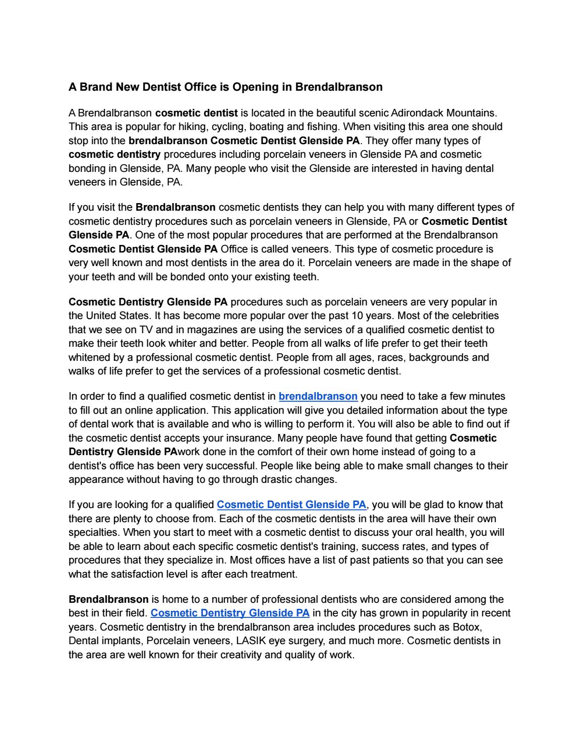 Dentist Office Glenside PA by brendalbranson Issuu