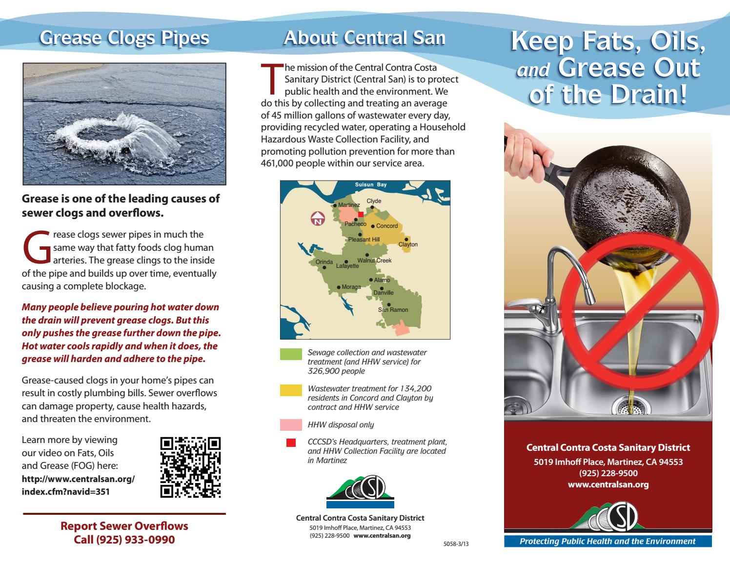 Keep Fats, Oils, and Grease Out of the Drain by Central San - Issuu