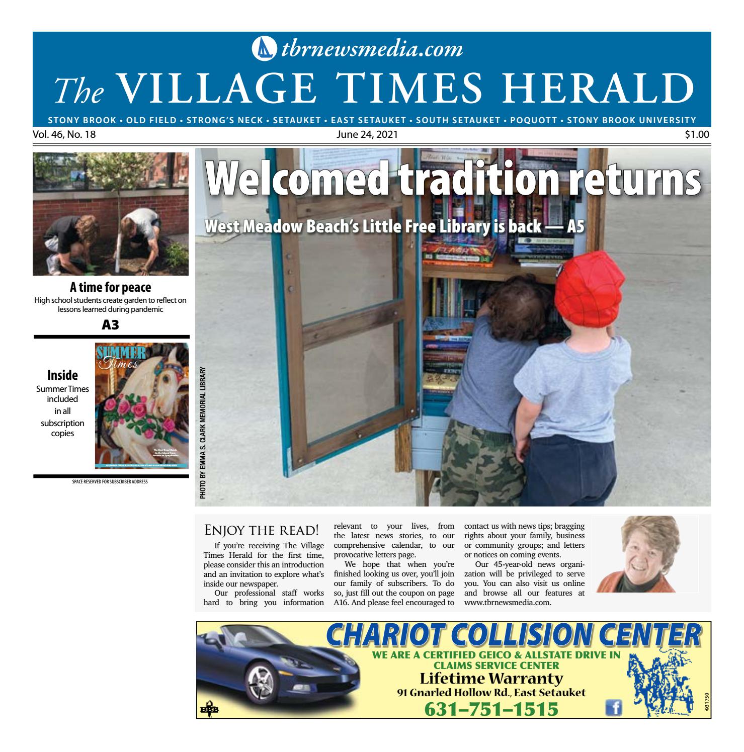 The Village Times Herald June 24, 2021 by TBR News Media Issuu