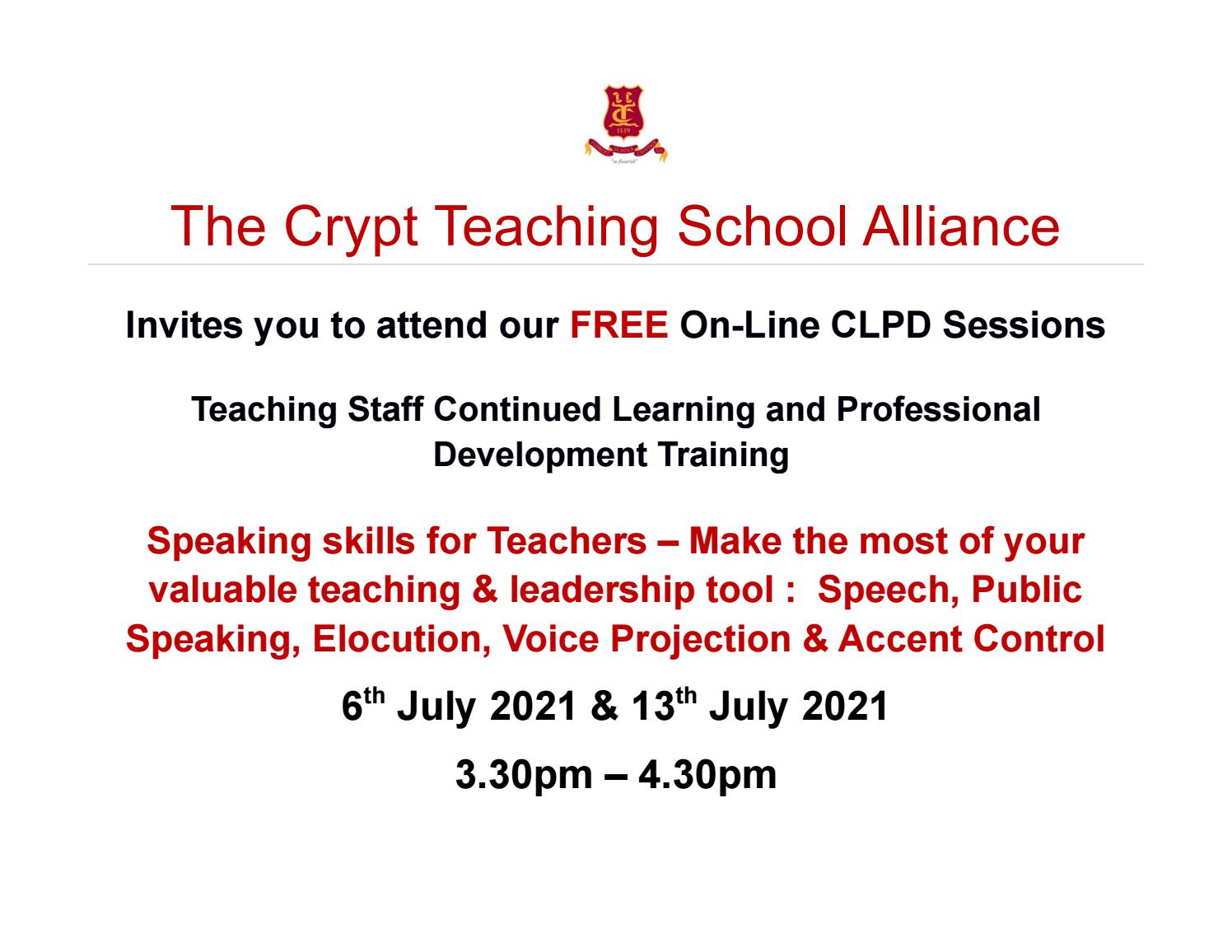 CLPD Public Speaking & Accent Control by The Crypt School Issuu