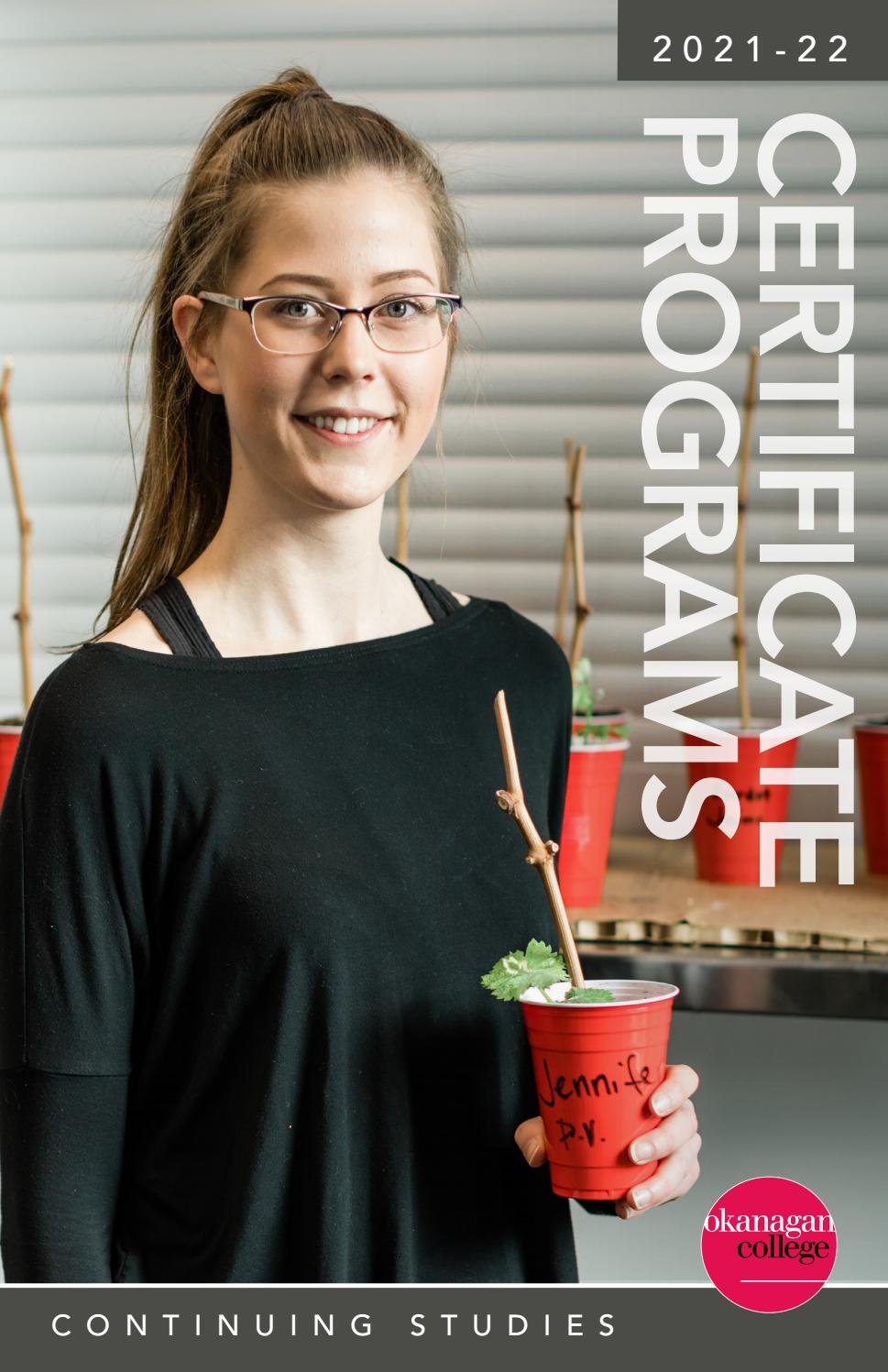 Okanagan College Continuing Studies Certificate Programs 2021/22 by