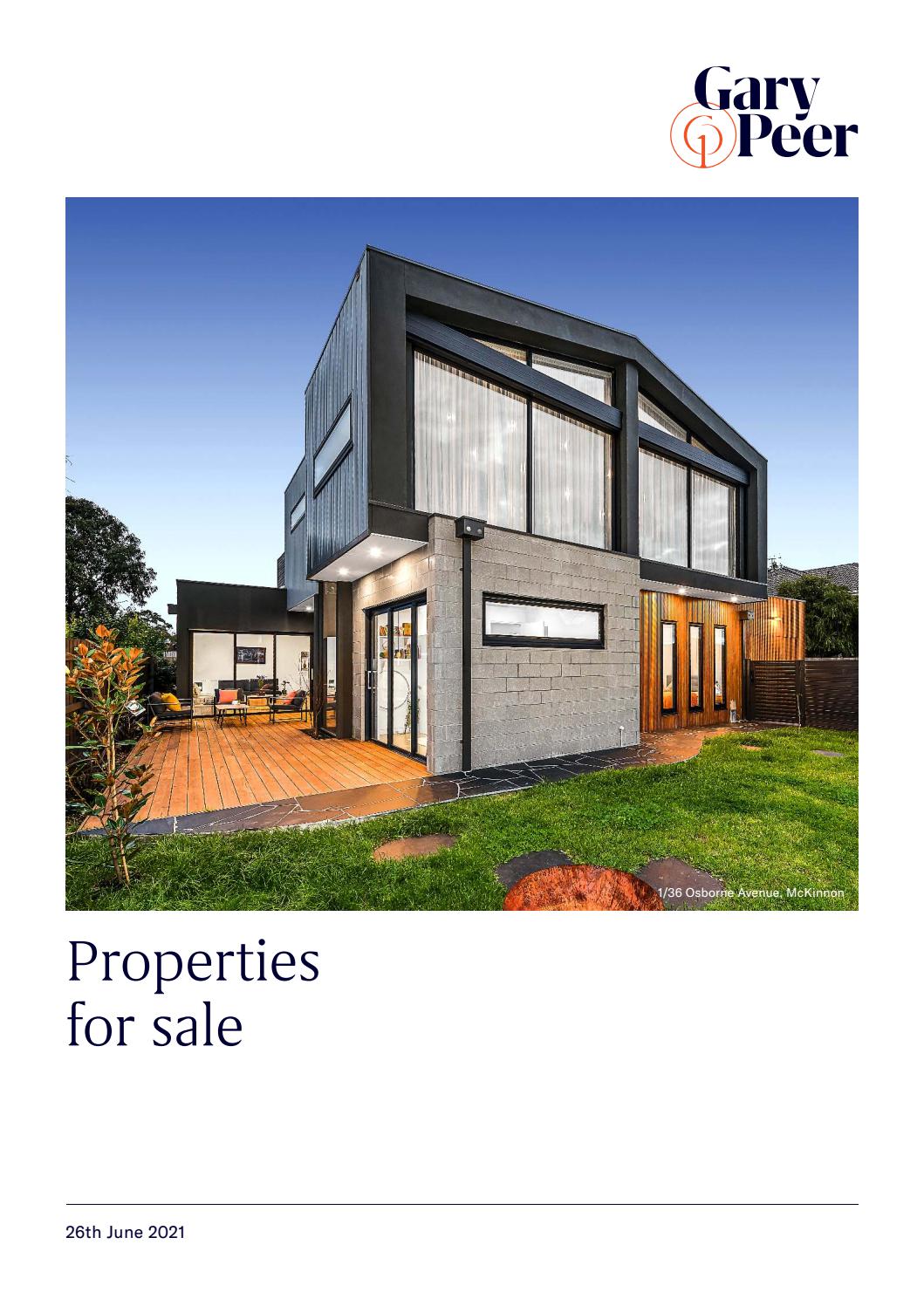 Gary Peer properties for sale Saturday 26th June 2021 by Gary Peer