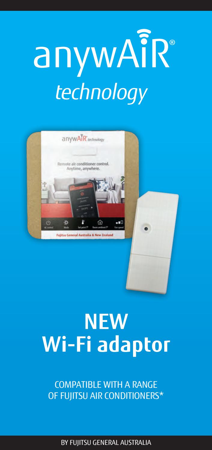 anywAiR technology WiFi adaptor brochure by Fujitsu General Australia