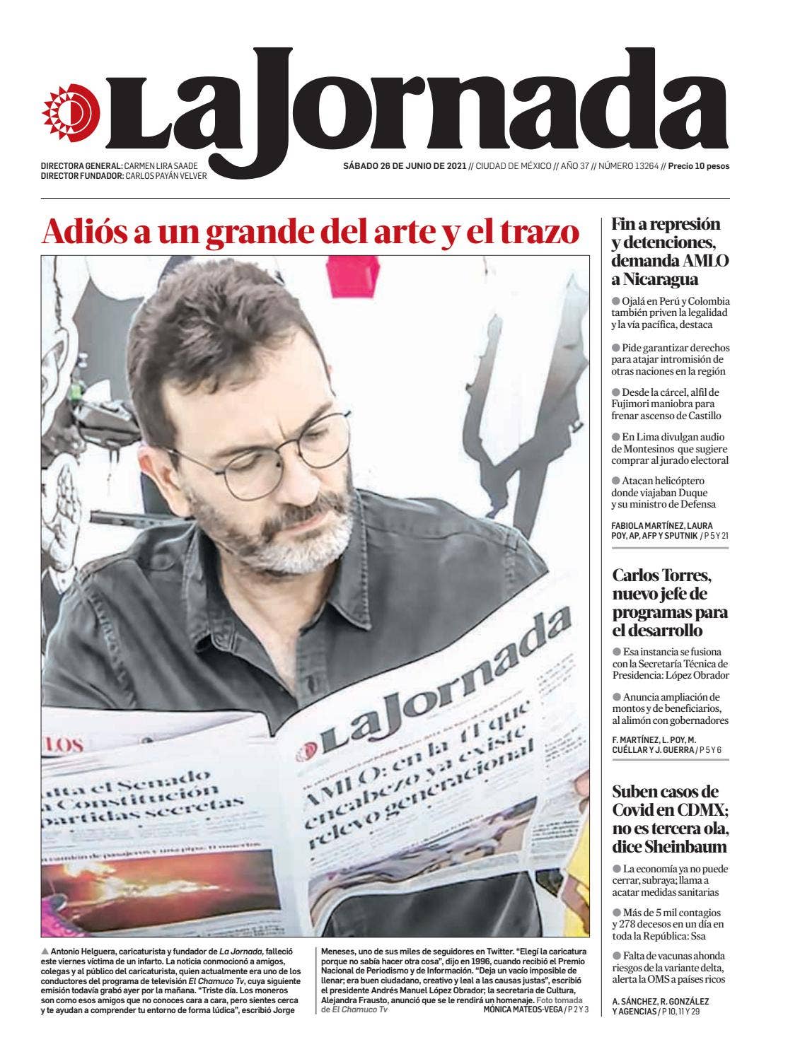 La Jornada, 26/06/2021 by La Jornada - Issuu