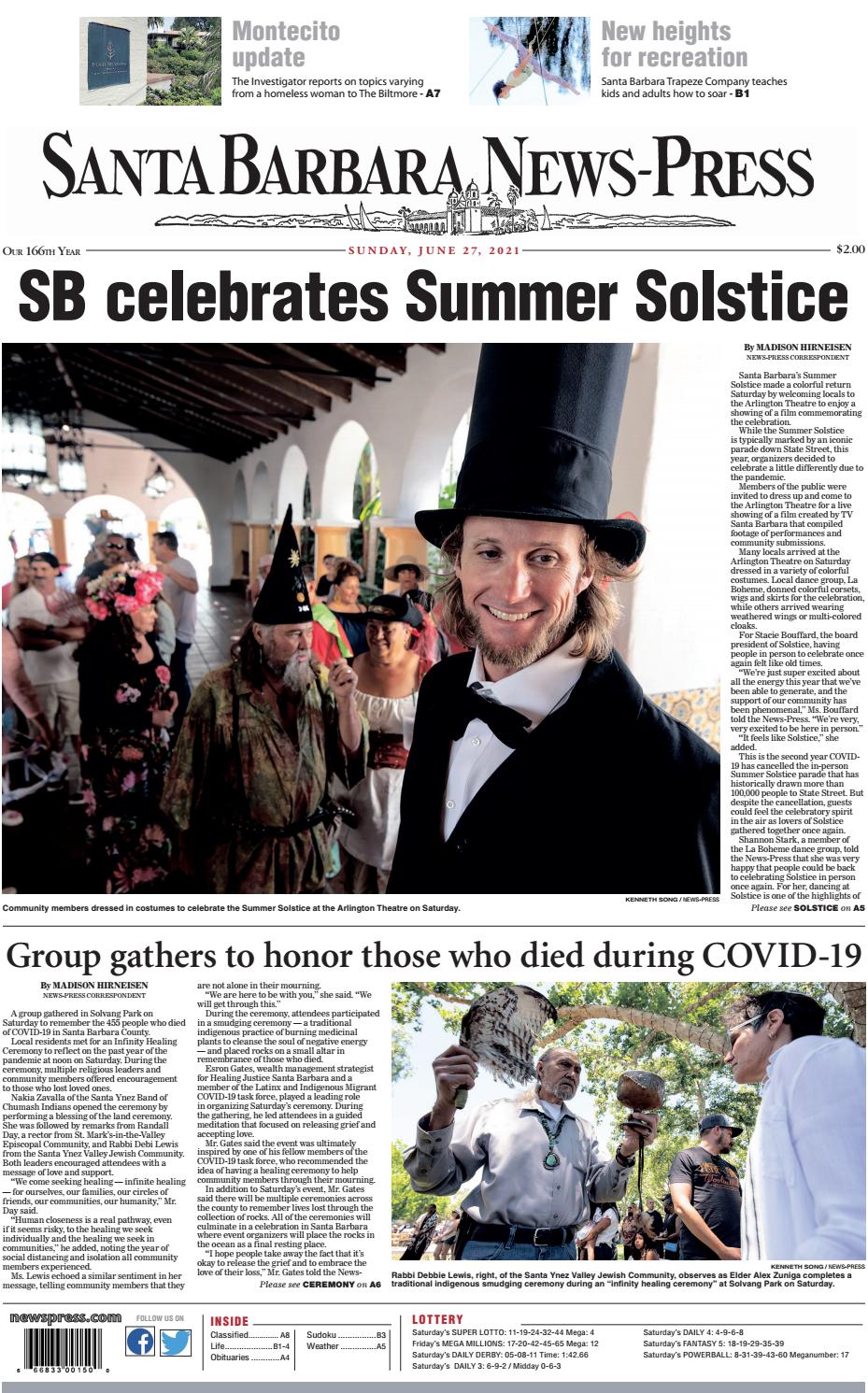 Santa Barbara News Press June 27 2021 By Santa Barbara News Press Issuu