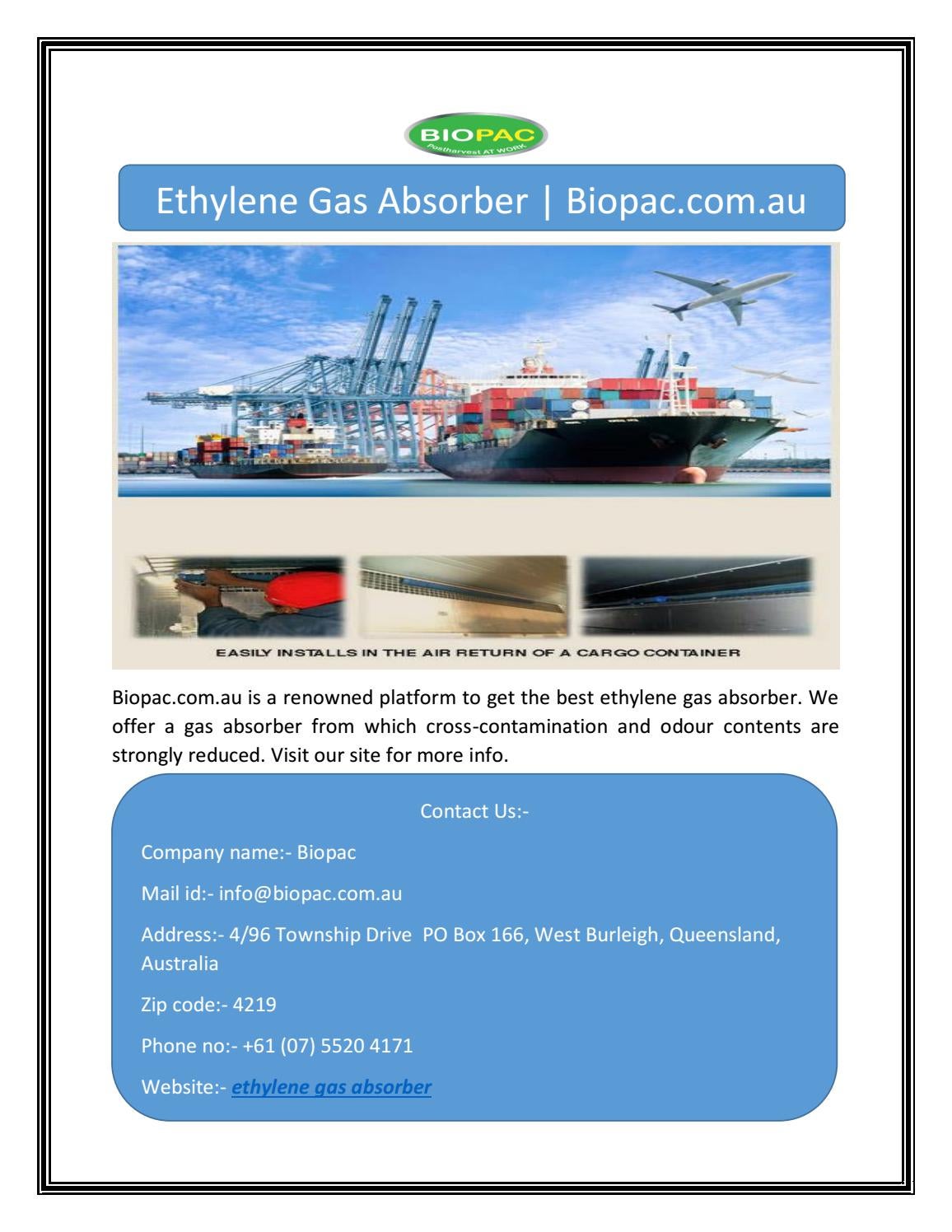 Ethylene Gas Absorber by Biopac Issuu