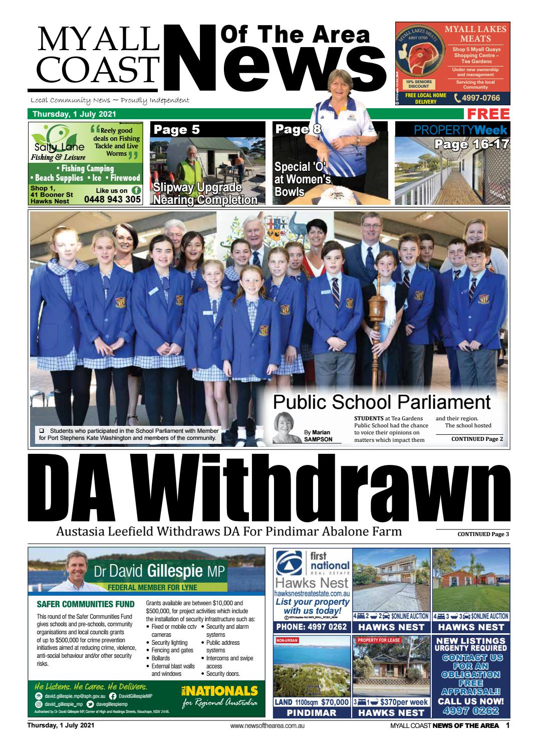 Myall Coast News Of The Area 1 July 21 By News Of The Area Issuu