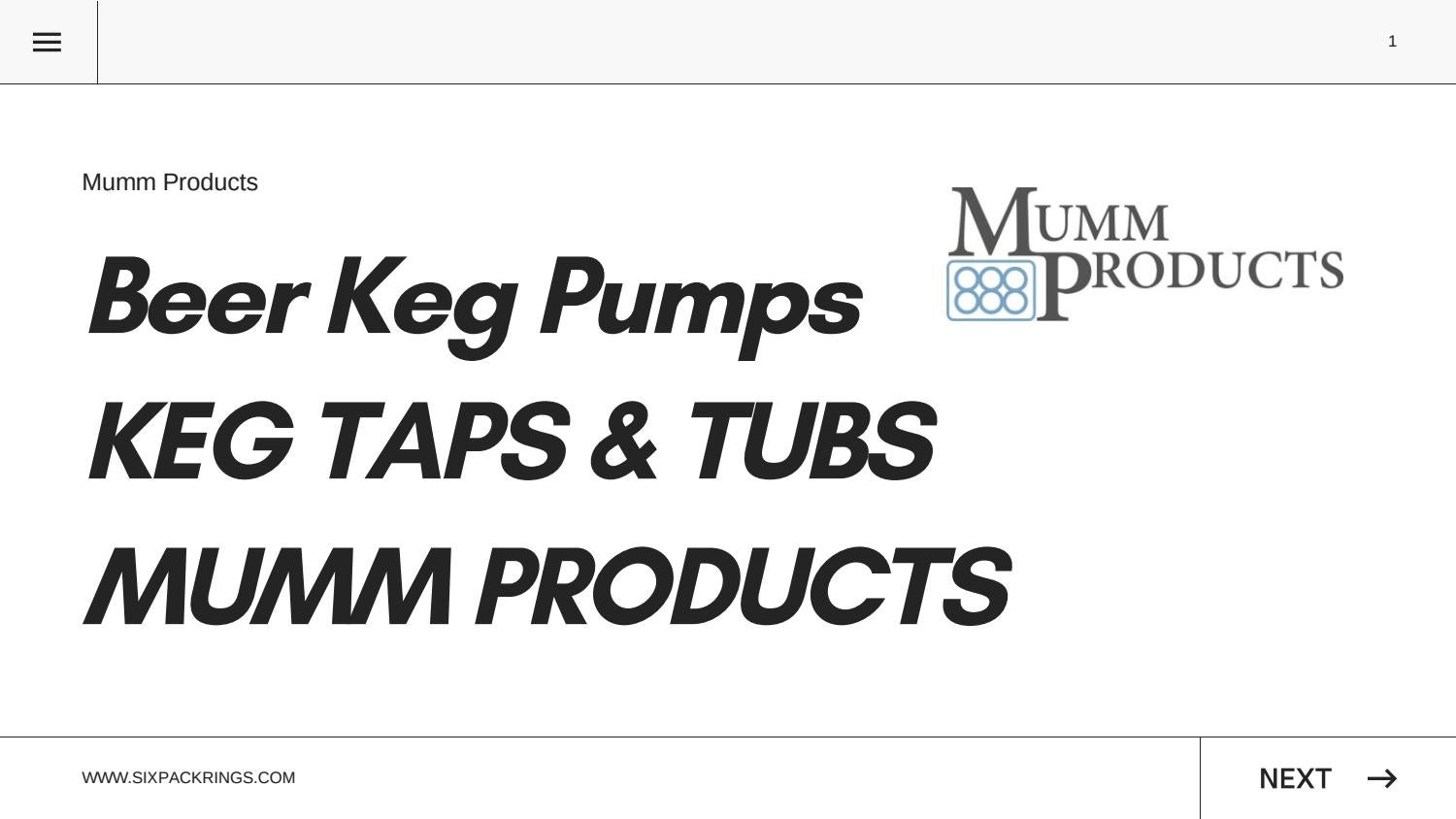 Beer Keg Pumps KEG TAPS & TUBS MUMM PRODUCTS by MummProducts Issuu