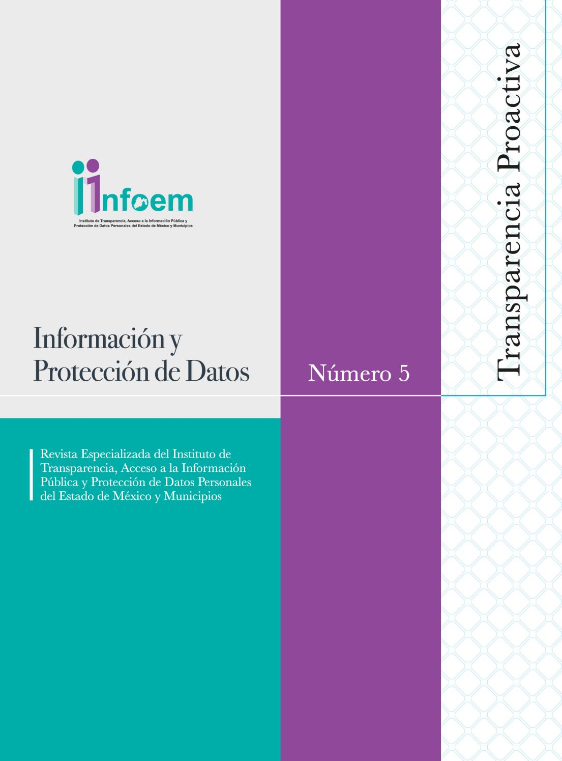 Revista Especializada Del Infoem No 5 Transparencia Proactiva By 