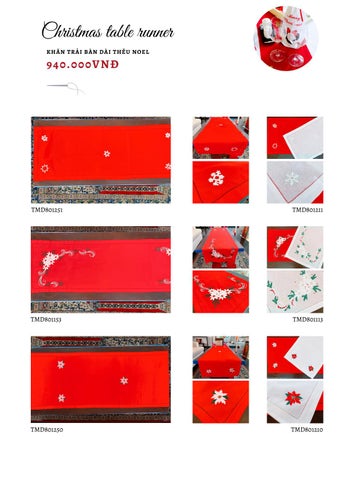 Tanmy Design Table Runner Hand Embroidery 2021-2022 by Tân Mỹ - Issuu