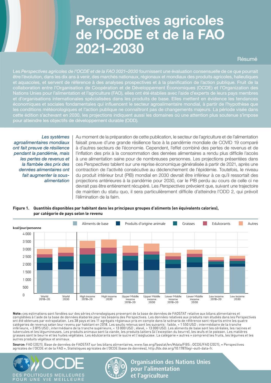 Perspectives agricoles de l’OCDE et de la FAO 2021–2030 by OECD - Issuu