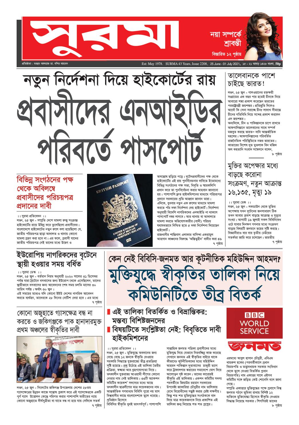 Weekly Surma Issue 28 By Shamsul Alam Liton Editor Issuu