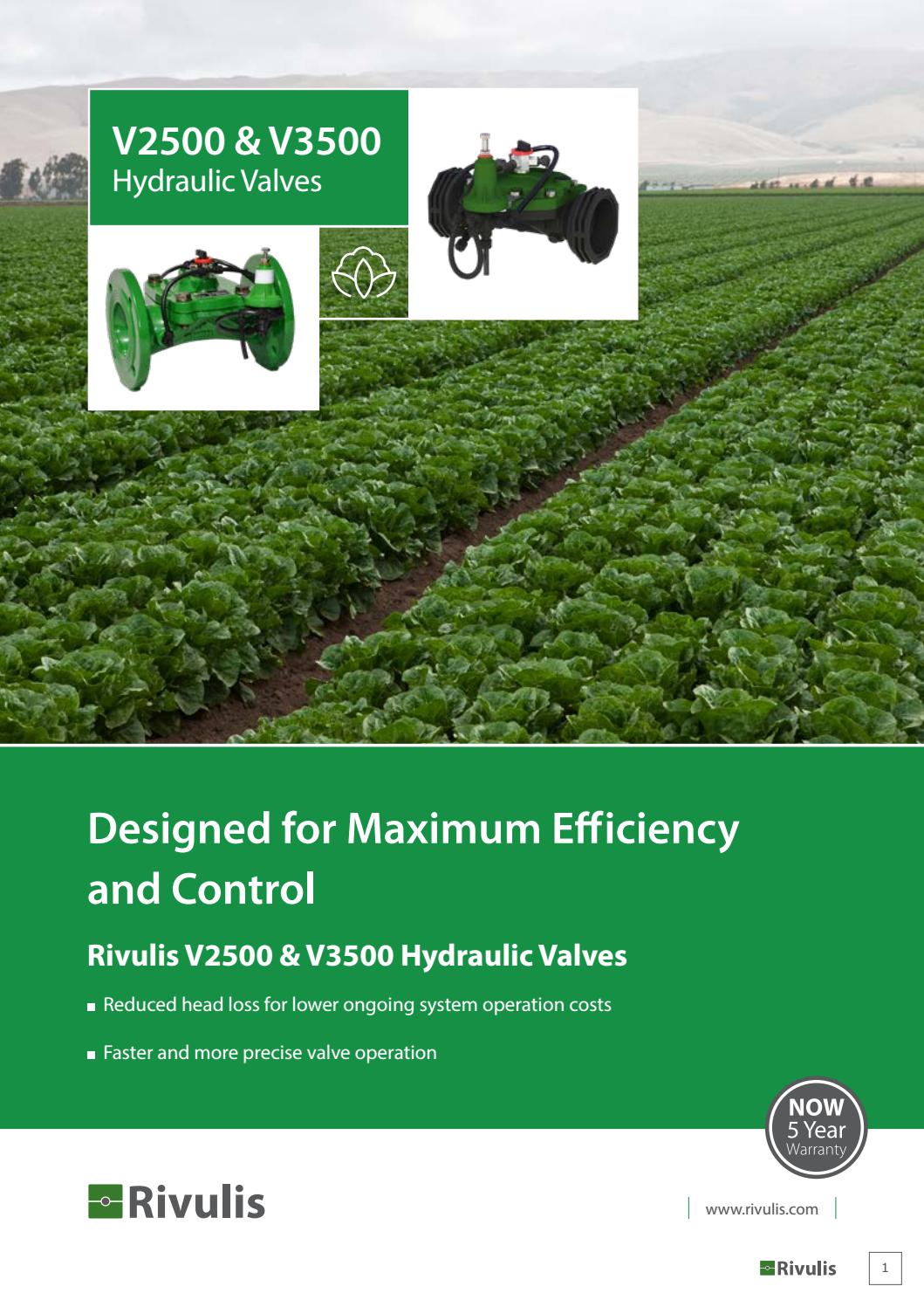 Rivulis V2500 Plastic Controls Valve Brochure by deltawaterproducts Issuu