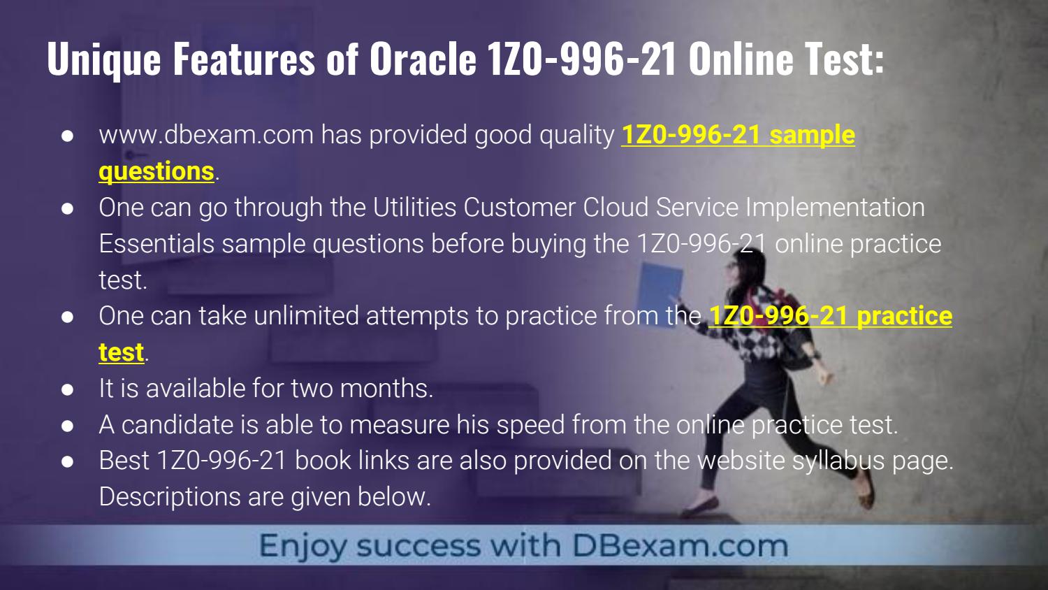 Free 1Z0-996-21 Exam