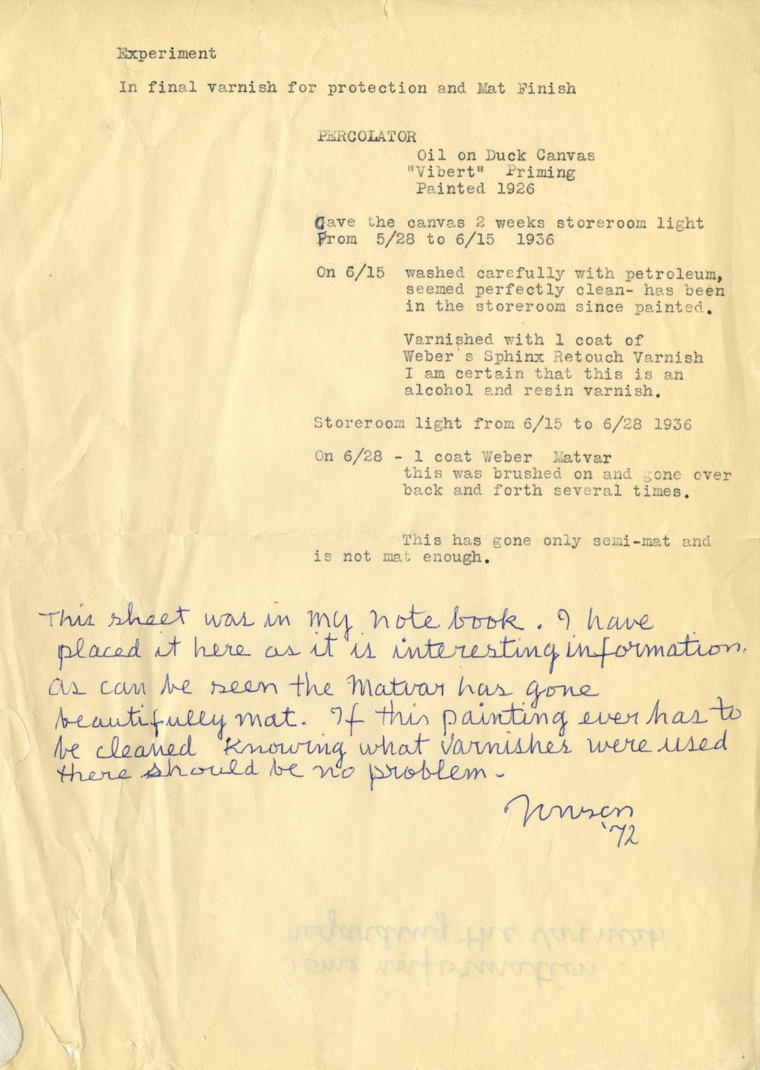 Raymond Jonson Technical Notes Varnish Experiment. by UNM Art Museum Issuu
