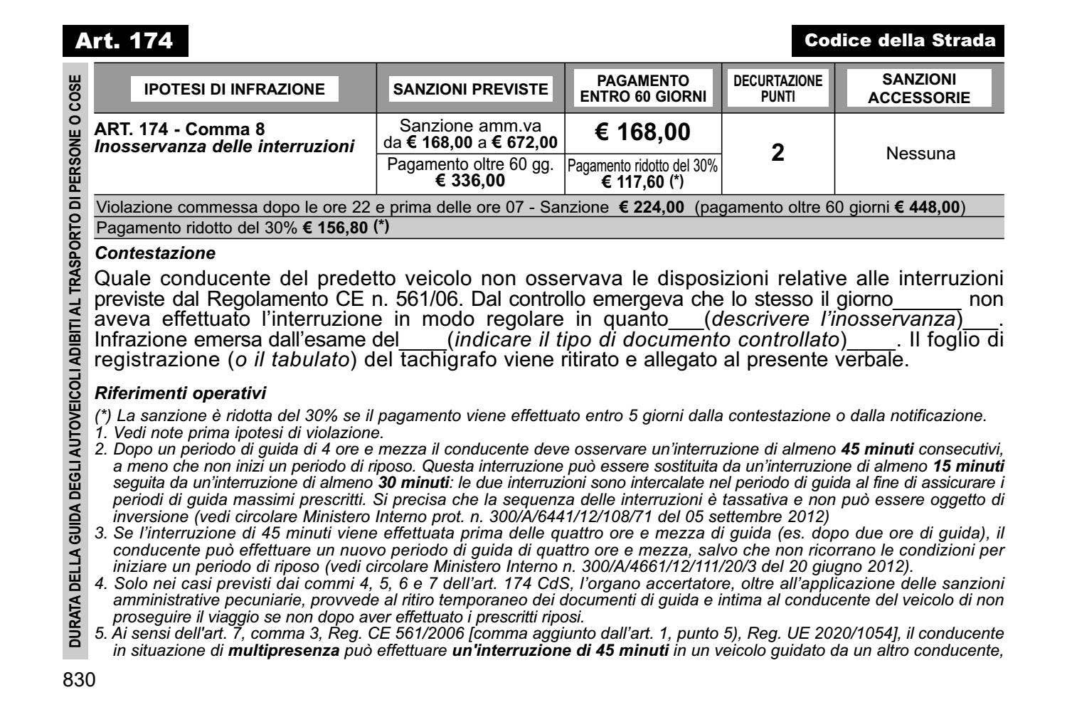 Codice Atv Prontuario Codice della Strada 2021 by asaps - Issuu